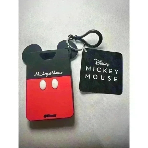 Other - Disney Mickey Mouse Card Holder and Keychain Multi-Color Trigger Clip